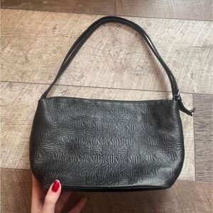 Elegant Black Textured Women's Bag